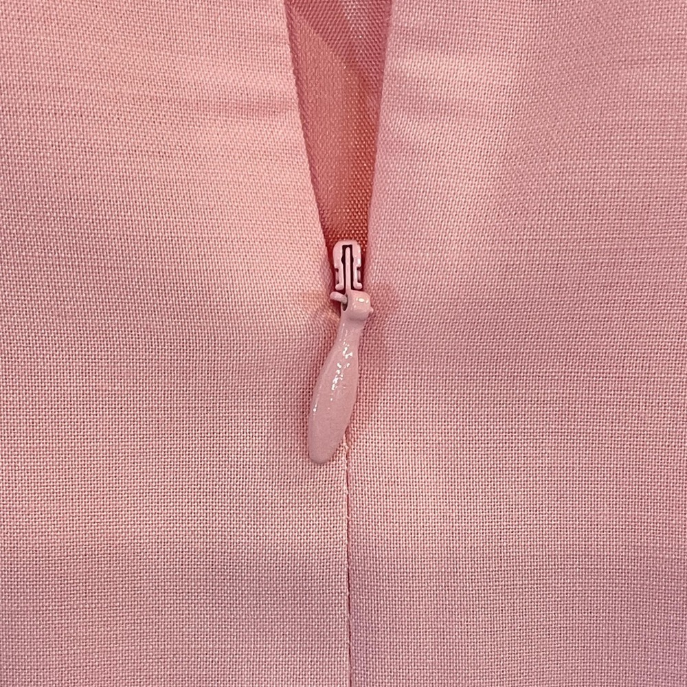 Doncaster Dress‎ Womens 8 Pink Wool Blend Sleeveless Sheath Made In Italy Money - Picture 9 of 10